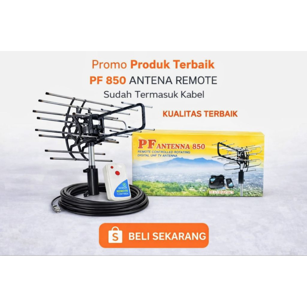 antena remote PF antena pakai Remote dan boster
