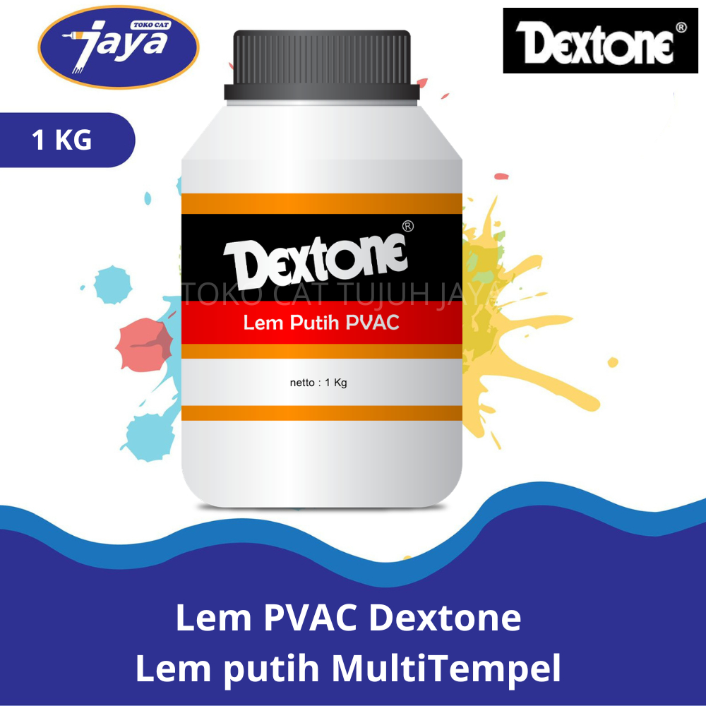 Dextone Lem Putih PVAc Lem Putih Semua Kemasan 1kg 1 Kg