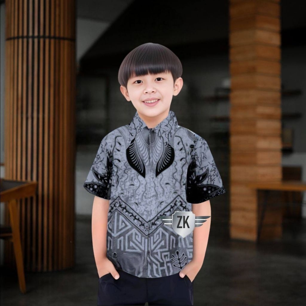 Batik anak dan remaja bahan katun / baju batik anak remaja cowok katun M L XL XXL XXXL