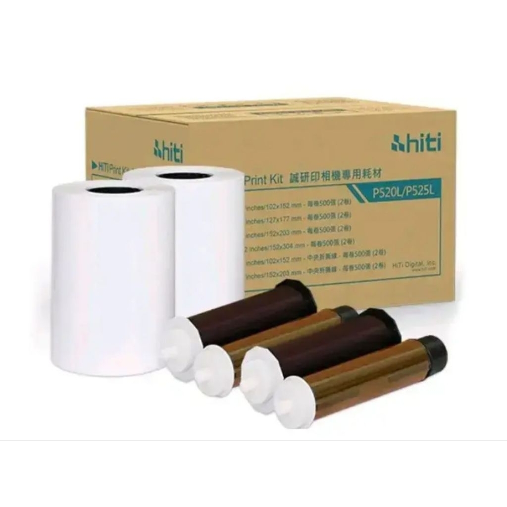 Hiti P520 / P525 4R ( 10x15 cm) G2 Paper & Rebbon Photomedia