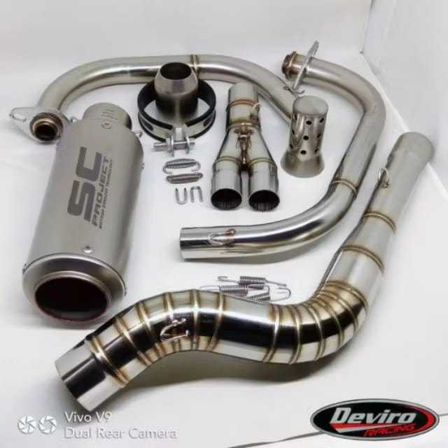 Knalpot SC-Project CR-T Full System CBR250RR, Ninja 250, R25, etc
