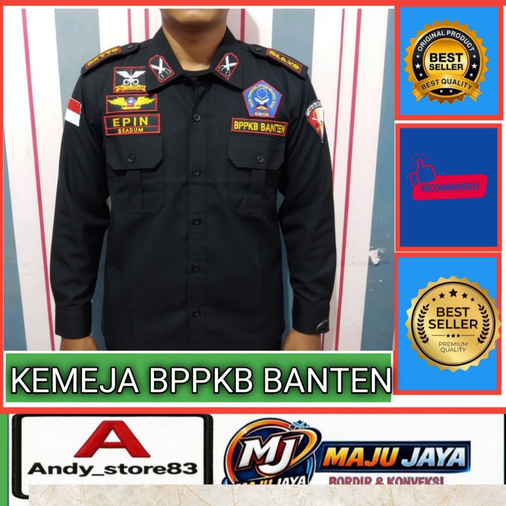 KEMEJA BPPKB BANTEN/seragam ormas BPPK Banten tangan panjang