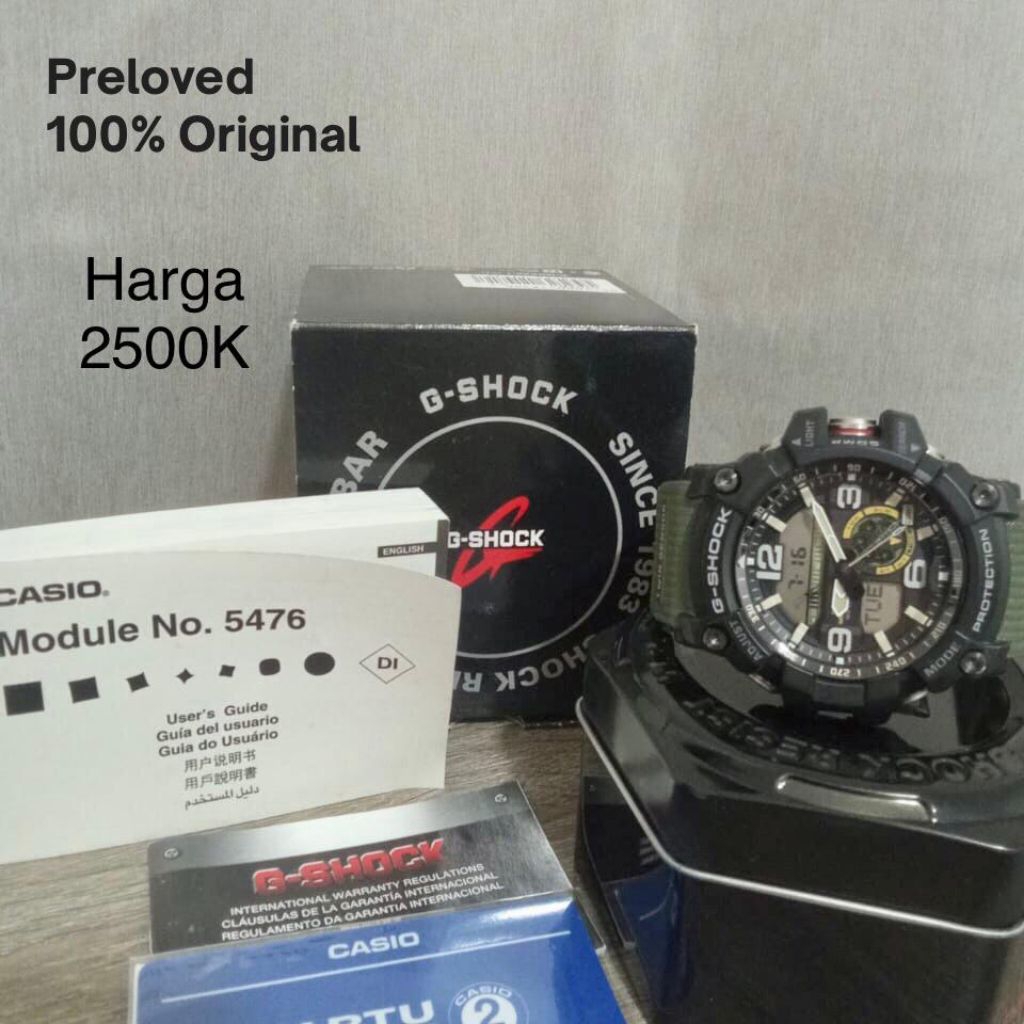 Original G-Shock Army watch jam tangan pria preloved