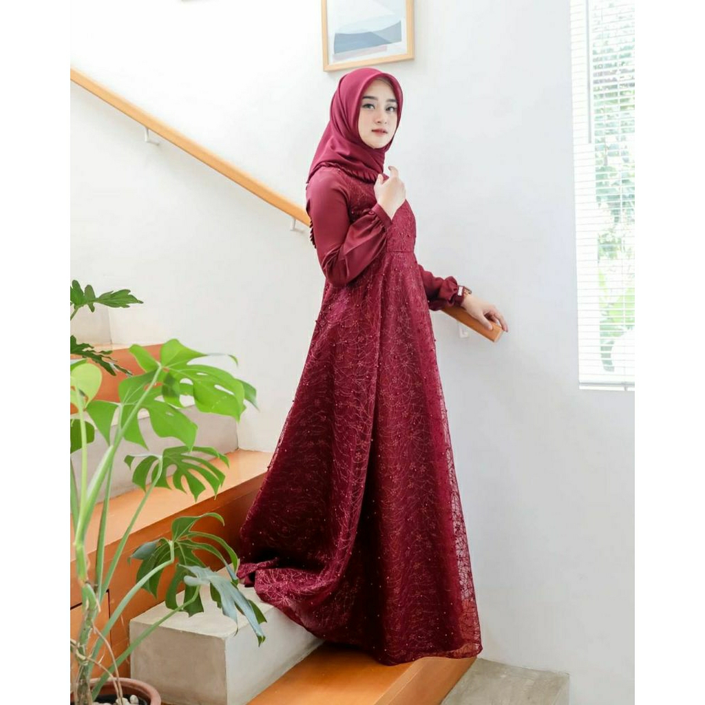 Harmony Dress Couple Burkat Sarimbit Keluarga