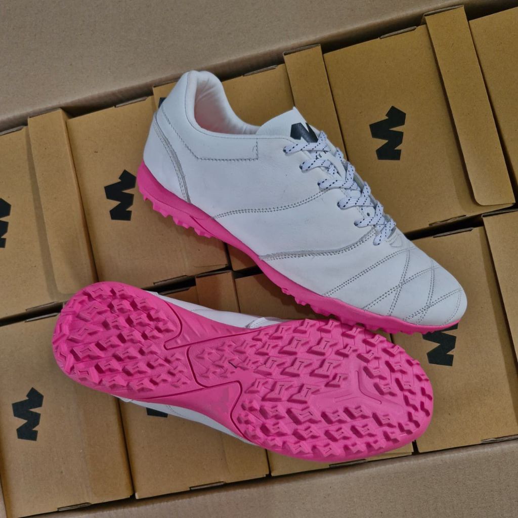 Sepatu Futsal Way Nation turf bahan kulit / sepatu futsal lokal brand
