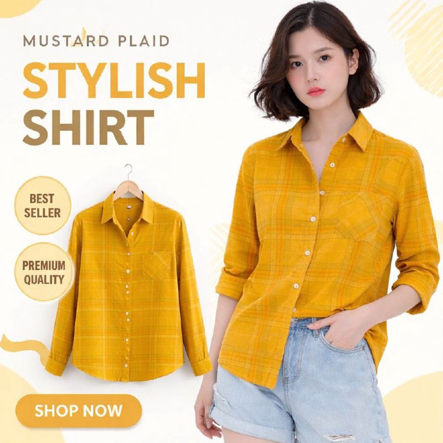 KEMEJA WANITA SOB8023 ISUGA CORDO SHIRT