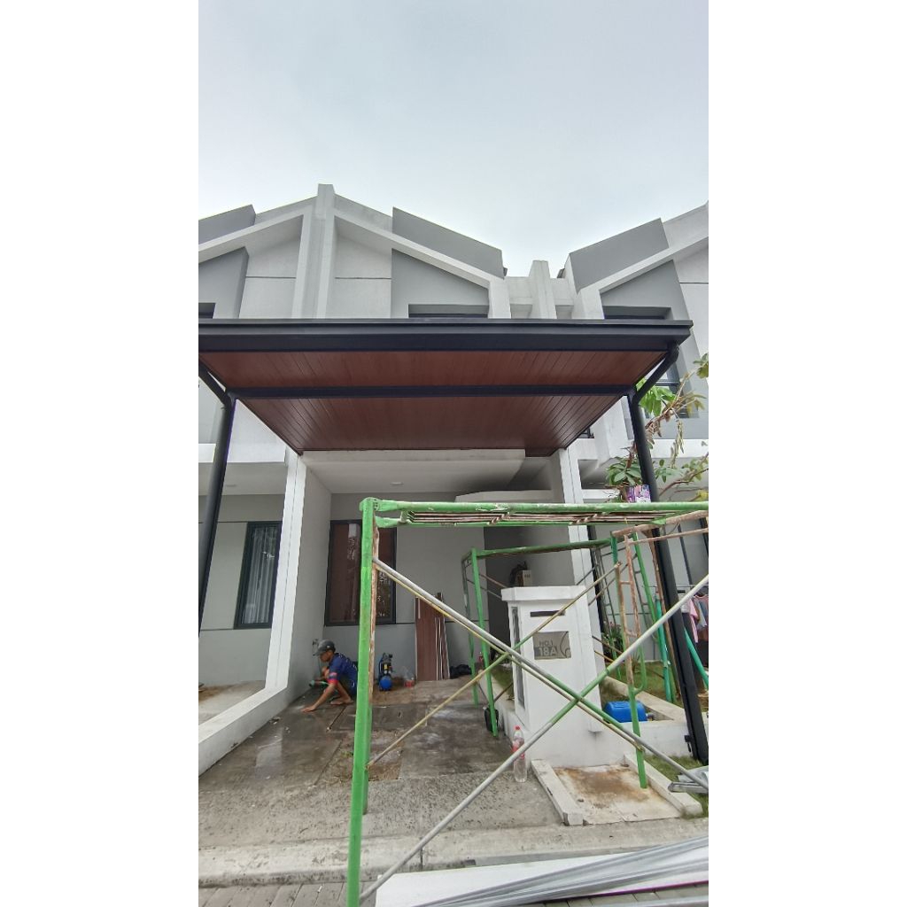 kanopi alderon rangka hollo besi galvanis kanopi plafon pvc kanopi talang profil
