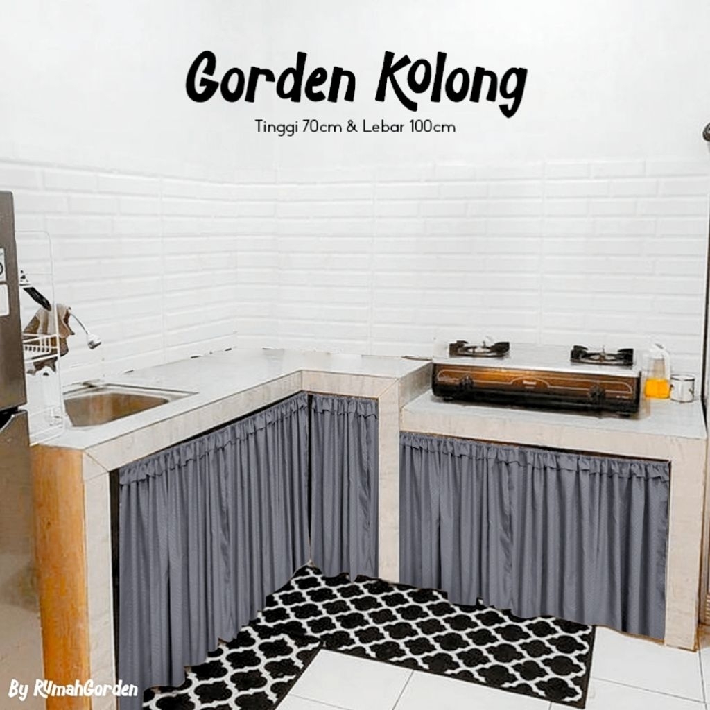 Gorden kolong dapur/gorden jendela sekolah