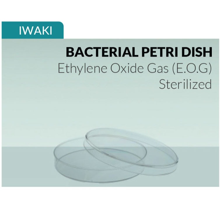IWAKI |PETRI DISH Plastik 90mm x 20mm E.O.G Sterilized 90x20mm Bacterial Dish (10 pcs/pack) #  SH90-