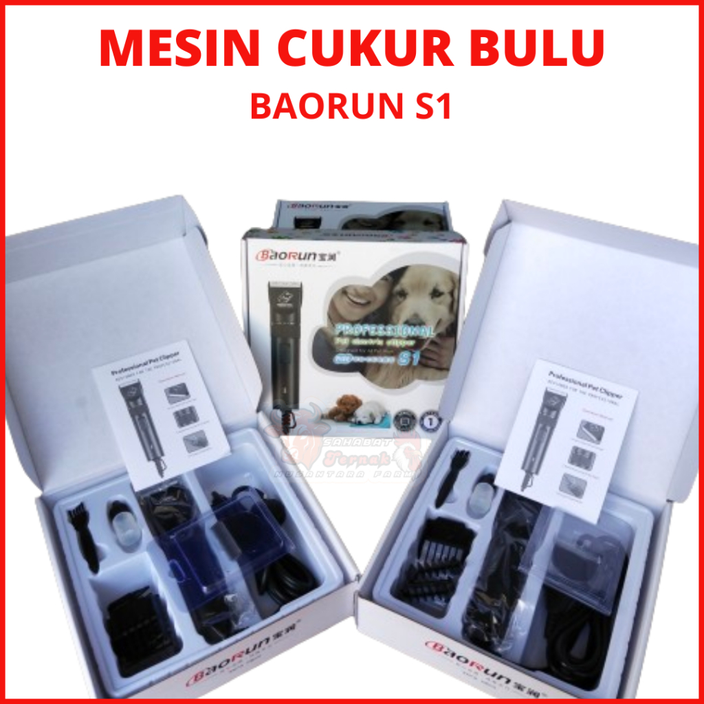 Baorun S1 pro cukur domba Original Mesin cukur Bulu gunting kambing Domba Kucing Anjing