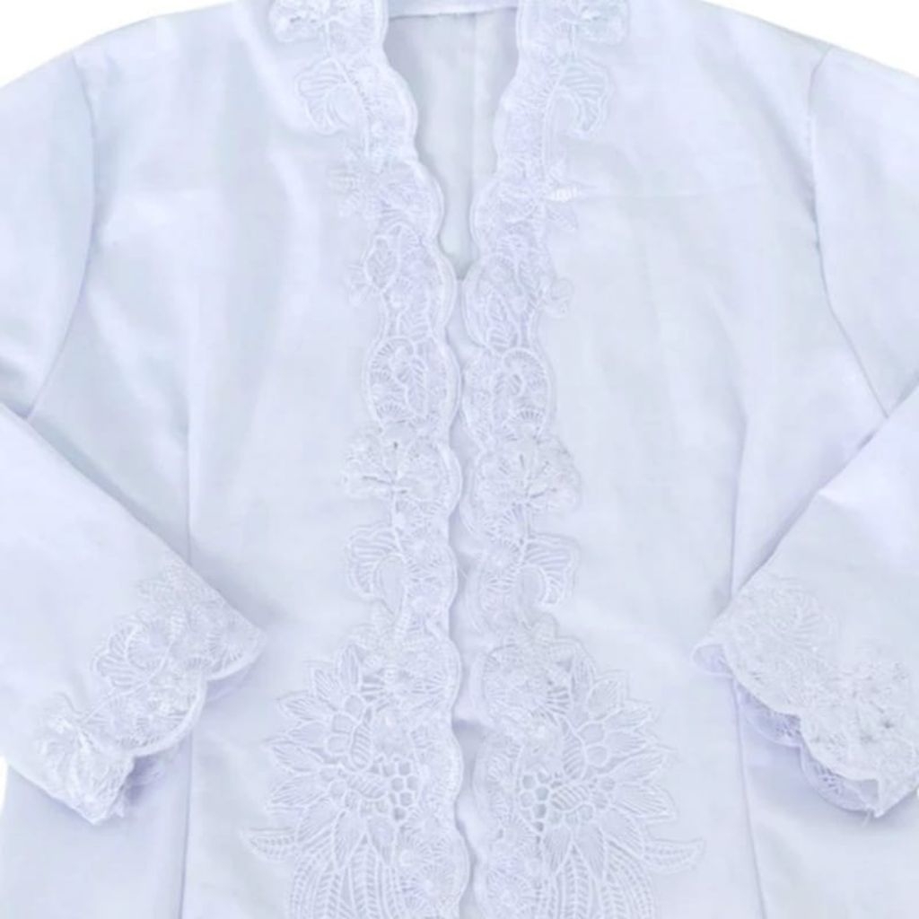 Kebaya Anak Putih Renda Bordir Nyaman Dipakai,kebaya sekolah