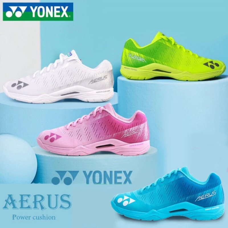 FREE ONGKIR SEPATU BADMINTON YONEX AERUS Z WHITE/SEPATU OLAHRAGA PRIA DAN WANITA