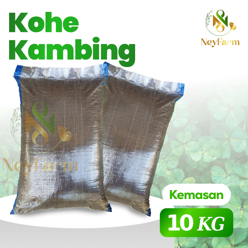 Pupuk Kandang KOHE Kambing Halus 10kg Untuk Media Tanam- Pupuk Organik penuh nutrisi Pupuk Kandang K