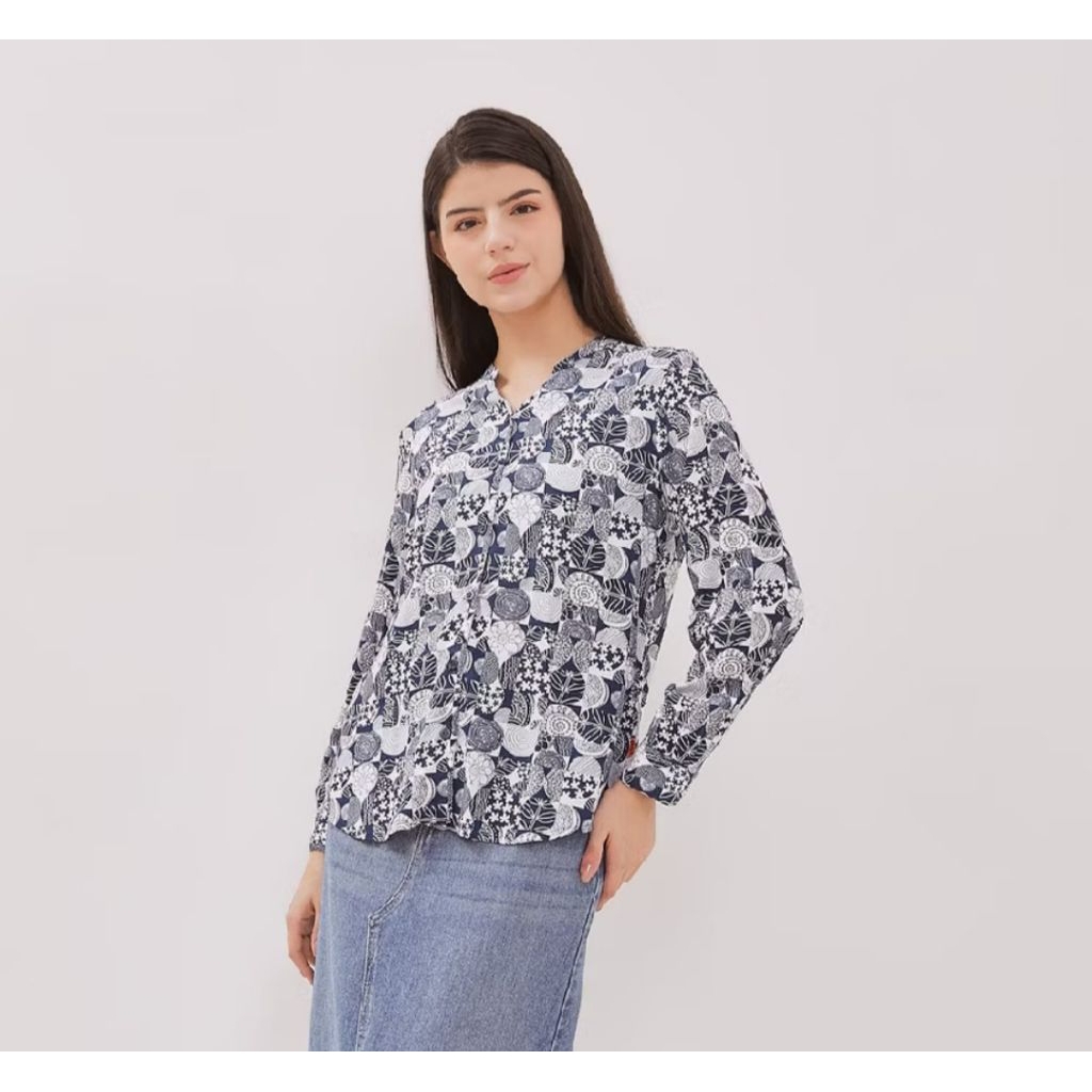 Miswa Blue Shirt - DUST, Pakaian Wanita