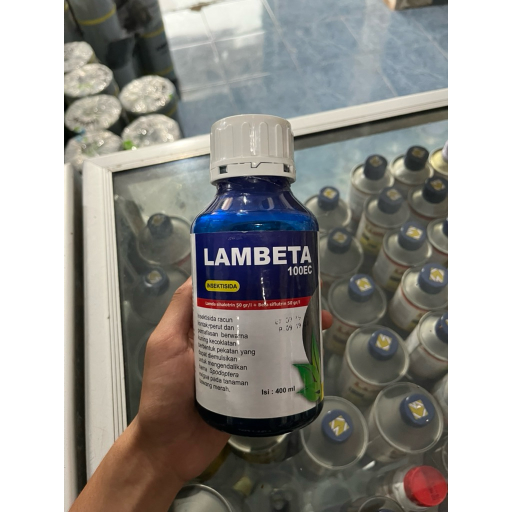 LAMBETA 100EC lamda sihalotrin 50g + beta sifutrin 50g untuk hama ulat grayak dan ulat bumi