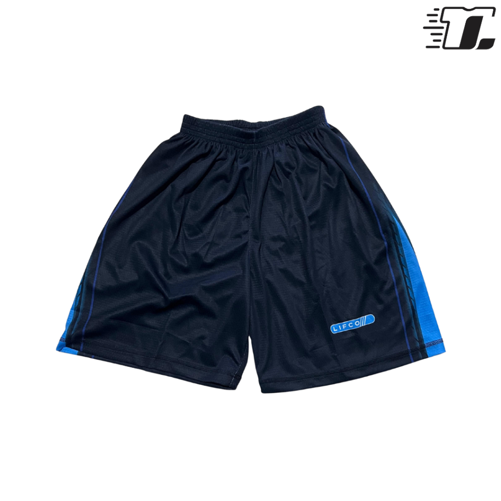 Celana Voli Pria Original Lifco Crofle Hitam Biru | Fullprint Celana Sport Cowok Bahan Crofle