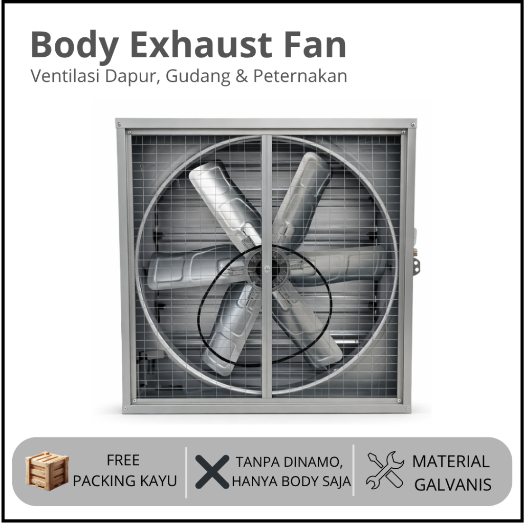 [BODY EXHAUST TANPA DINAMO] - BODY EXHAUST FAN / BLOWER KANDANG AYAM / BLOWER INDUSTRIAL