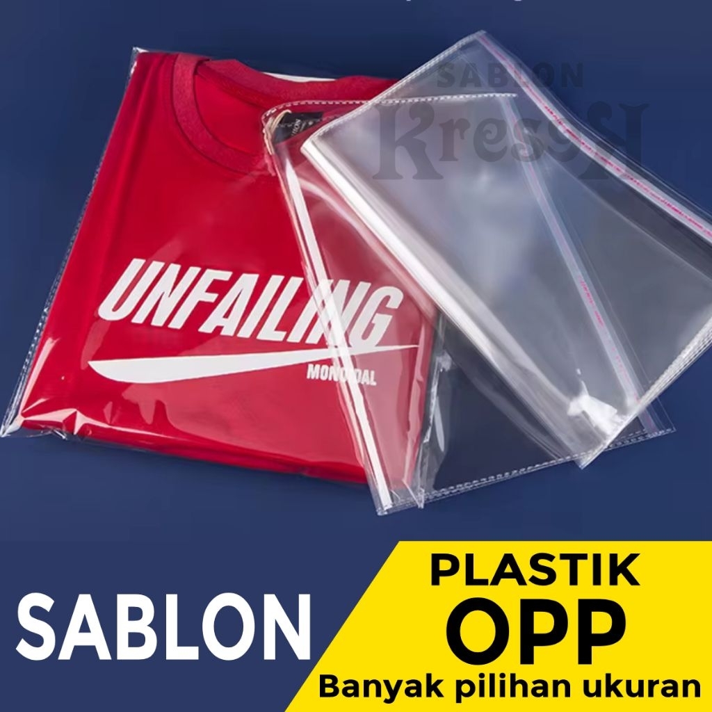 Plastik sablon OPP plastik baju plastik kaos plastik opp buat kaos