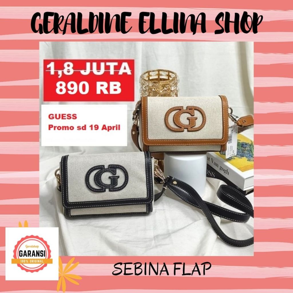 Tas Guess wanita sale shoulder bag original store seri SEBINA