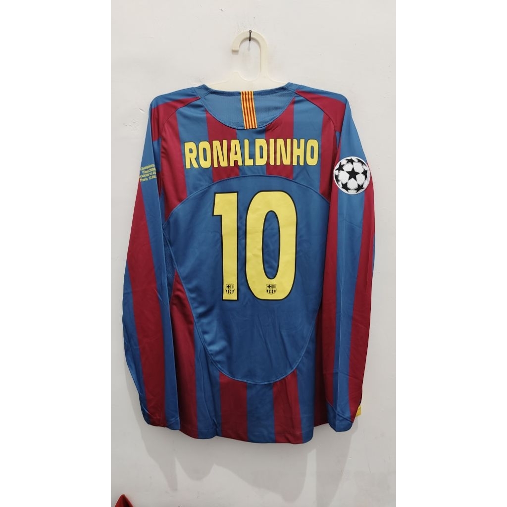 Jersey retro Barc@-_  Ronaldinho size S M L XL