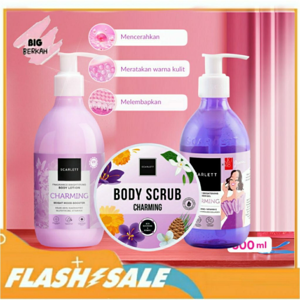 SCARLETT WHITENING 1 PAKET LENGKAP 3 PCS