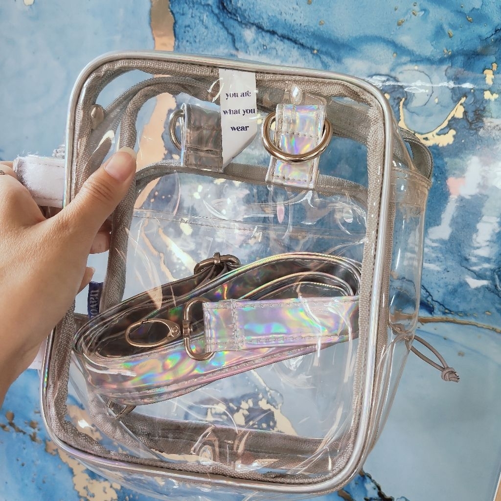 tas pvc konser - tas transparan