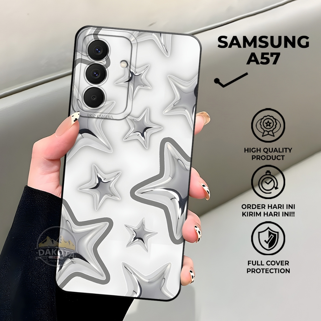 DAKOTA | Casing Samsung A57 A56 A55 Terbaru 2026 Case Samsung Motif Star UV PRINTING Berkualitas / B