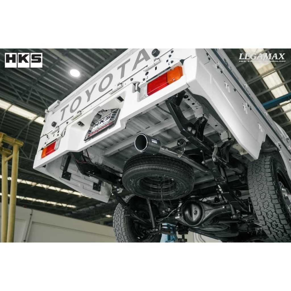 Knalpot Muffler Exhaust HKS Legamax Carbon Hilux Rangga Champ 24+ 2GD engine Original 31021-ZT013