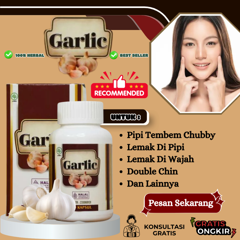 Obat Pipi Tembem Pipi Chubby Double Chin Lemak Di Pipi - Garlic PALING DIREKOMENDASIKAN Tapi Reaksi 