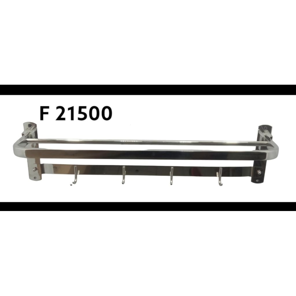 Fiorentino double towel rack F21500 / rak handuk stainless