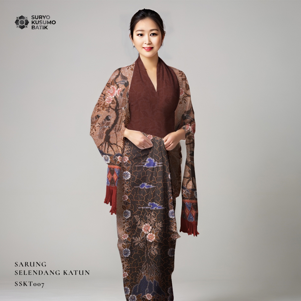 Suryo Kusumo Batik - Kain Batik Tulis Sarung Selendang Katun Wanita  SLK2