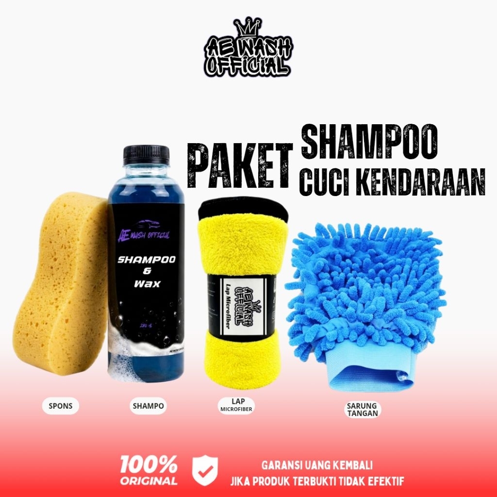 Paket Shampoo Sabun Cuci Motor Mobil Salju