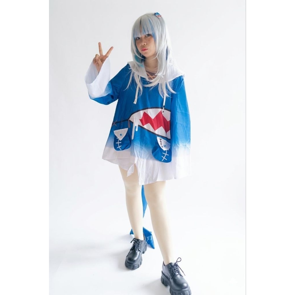 Rental Costum cosplay anime hololive Gawr gura