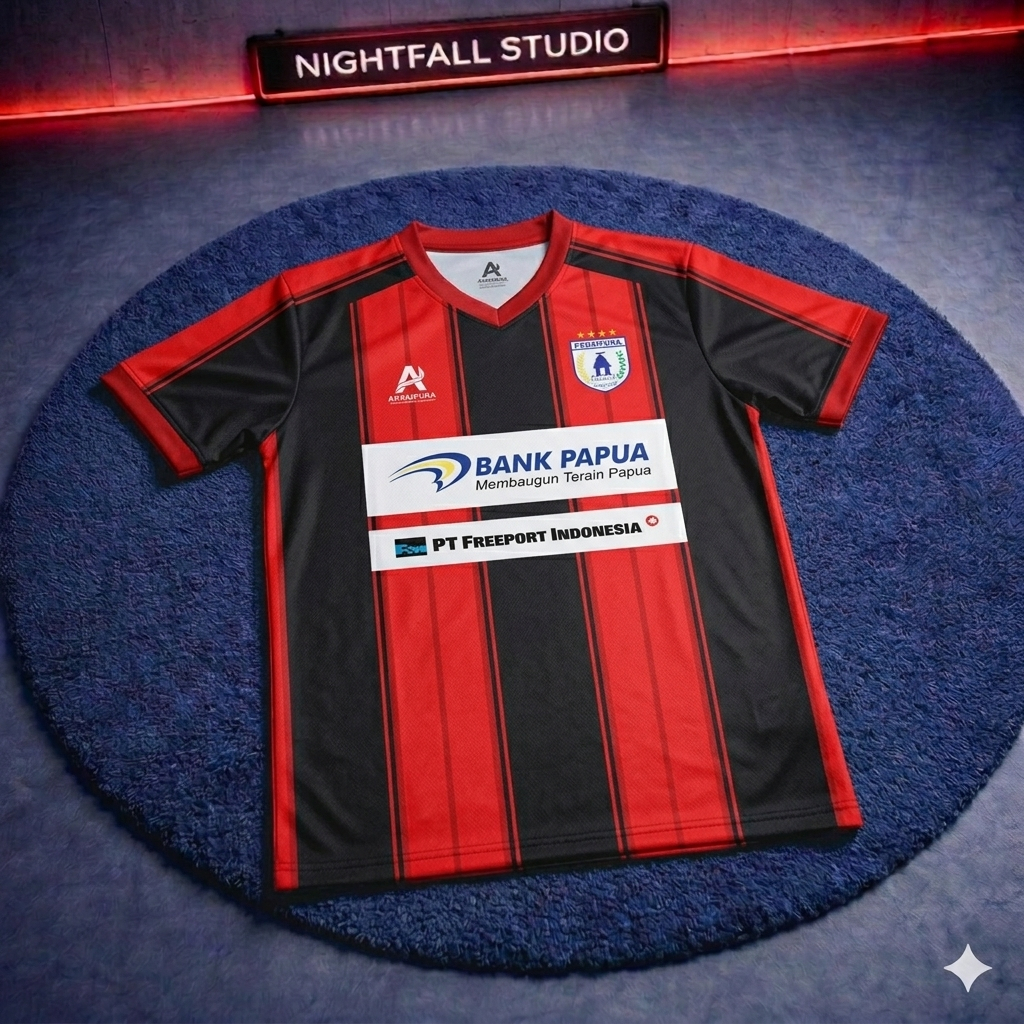 NIGHTFALL STUDIO  Jersey Fantasy PERSIPURA Jayapura Liga 2 2023/2024 JERSY TEAM CLUB SUPPORTER