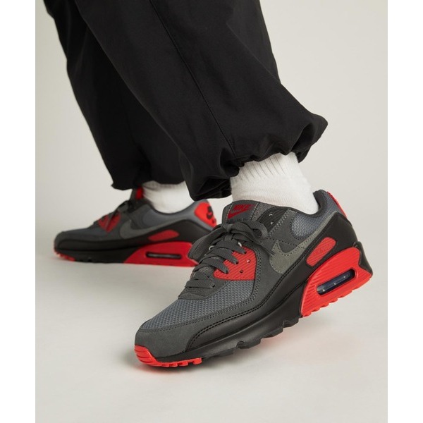 SEPATU SNEAKERS MENS AR MX 90 grey fire red DM0029-007