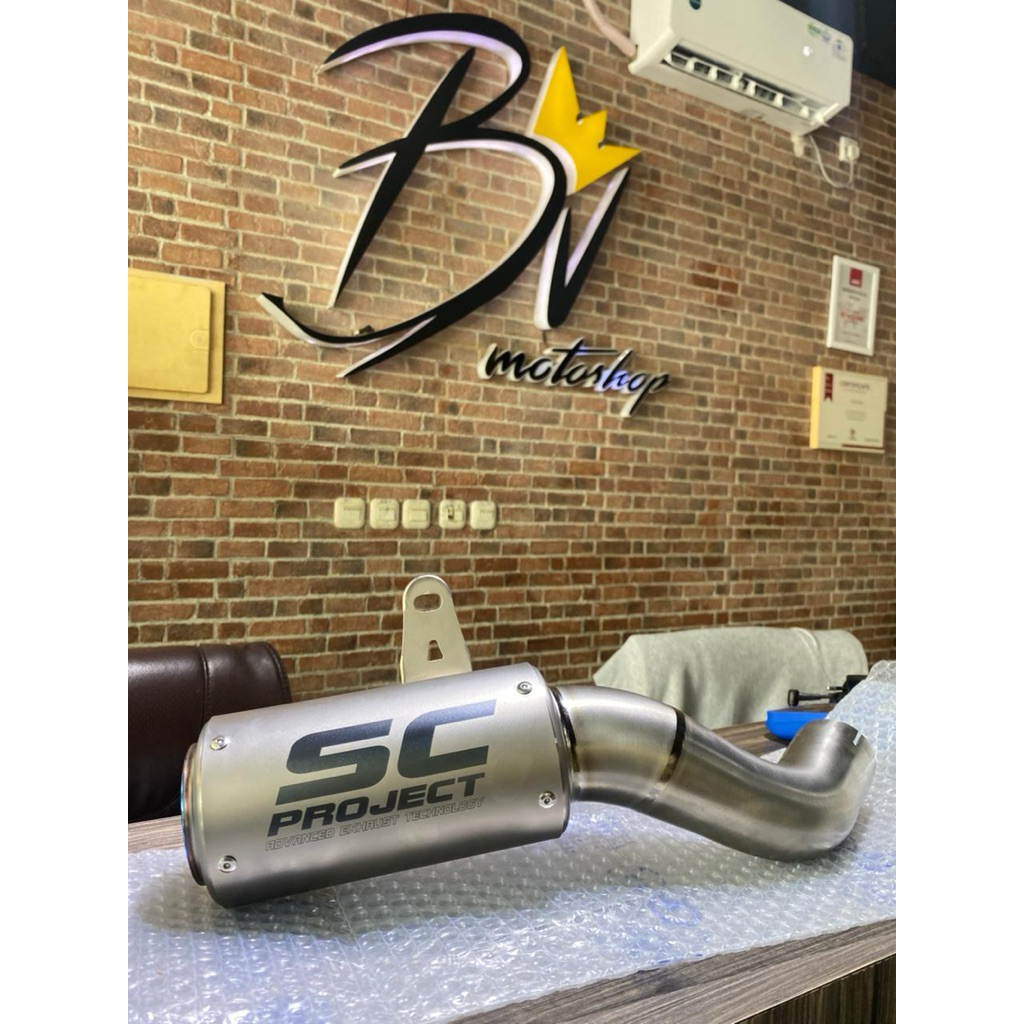 Knalpot Sc Project crt Titanium kawasaki Z900