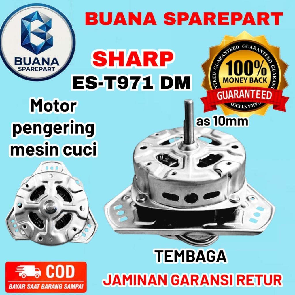 dinamo pengering mesin cuci sharp ES-T971 DM, as 10mm ORIGINAL
