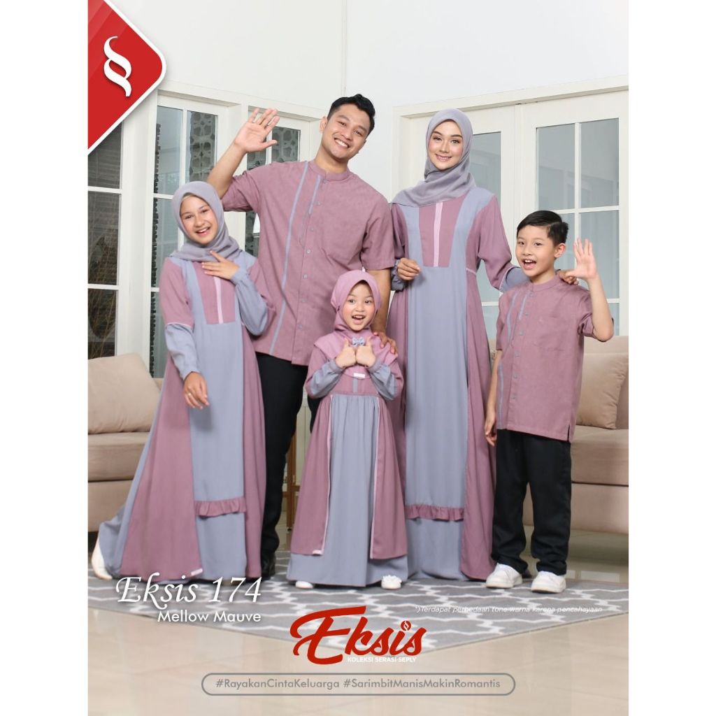 (COD) READY TERMURAH SARIMBIT/ COUPLE KELUARGA BY SEPLY EKSIS 174 MELLOW MAUVE