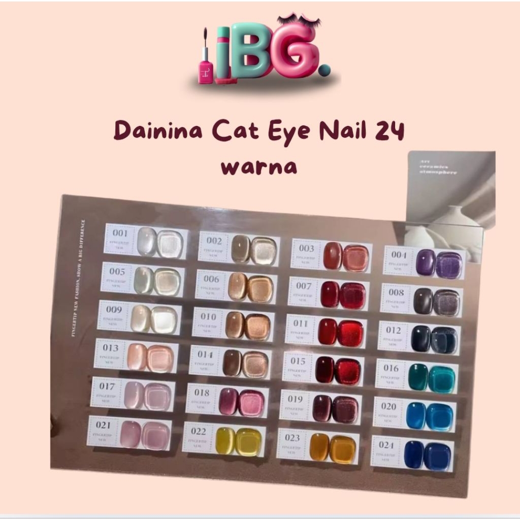 Dainina cat eye gel Cat eye gel Dainina Dainina kutek gel cat eyes ready stock ecer