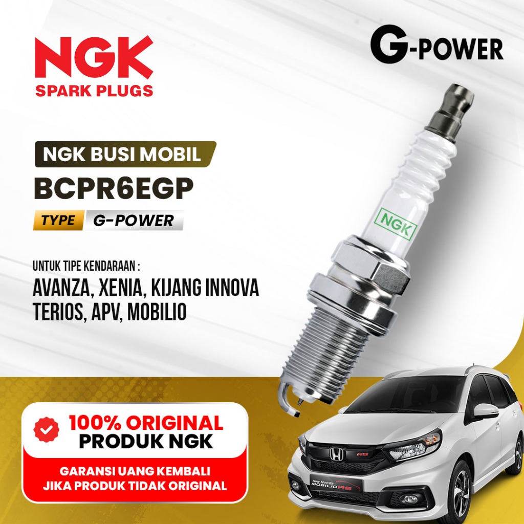 BUSI MOBIL NGK BCPR6EGP ORIGINAL G-POWER PLATINUM – AVANZA XENIA INNOVA TERIOS APV MOBILIO