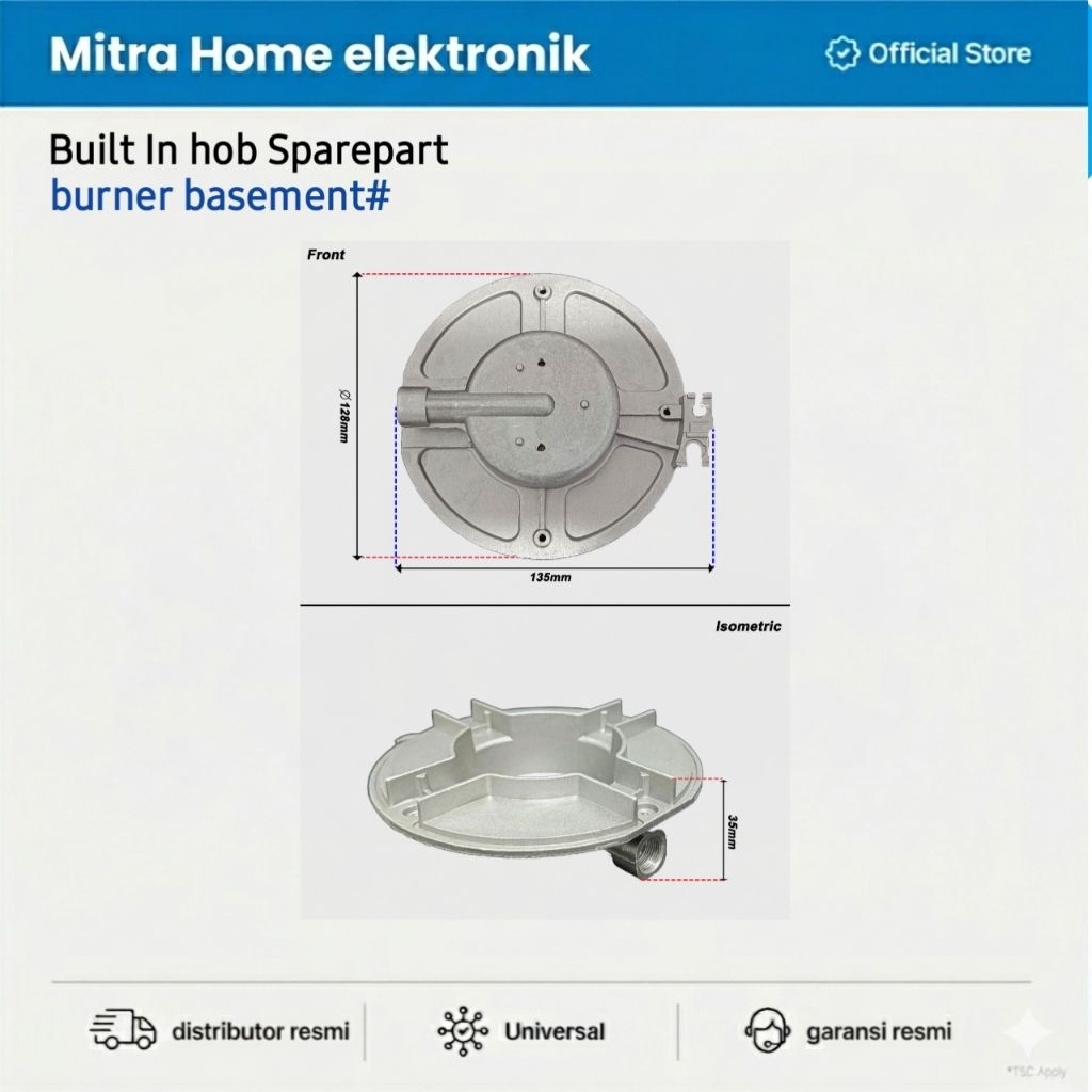 BURNER BASEMENT 120#  BH 1725 BH 1935 BH 0725 BH 1325 BH 1315 BH 1945 BH 1645 BH 2724 BH 2934 KOMPOR