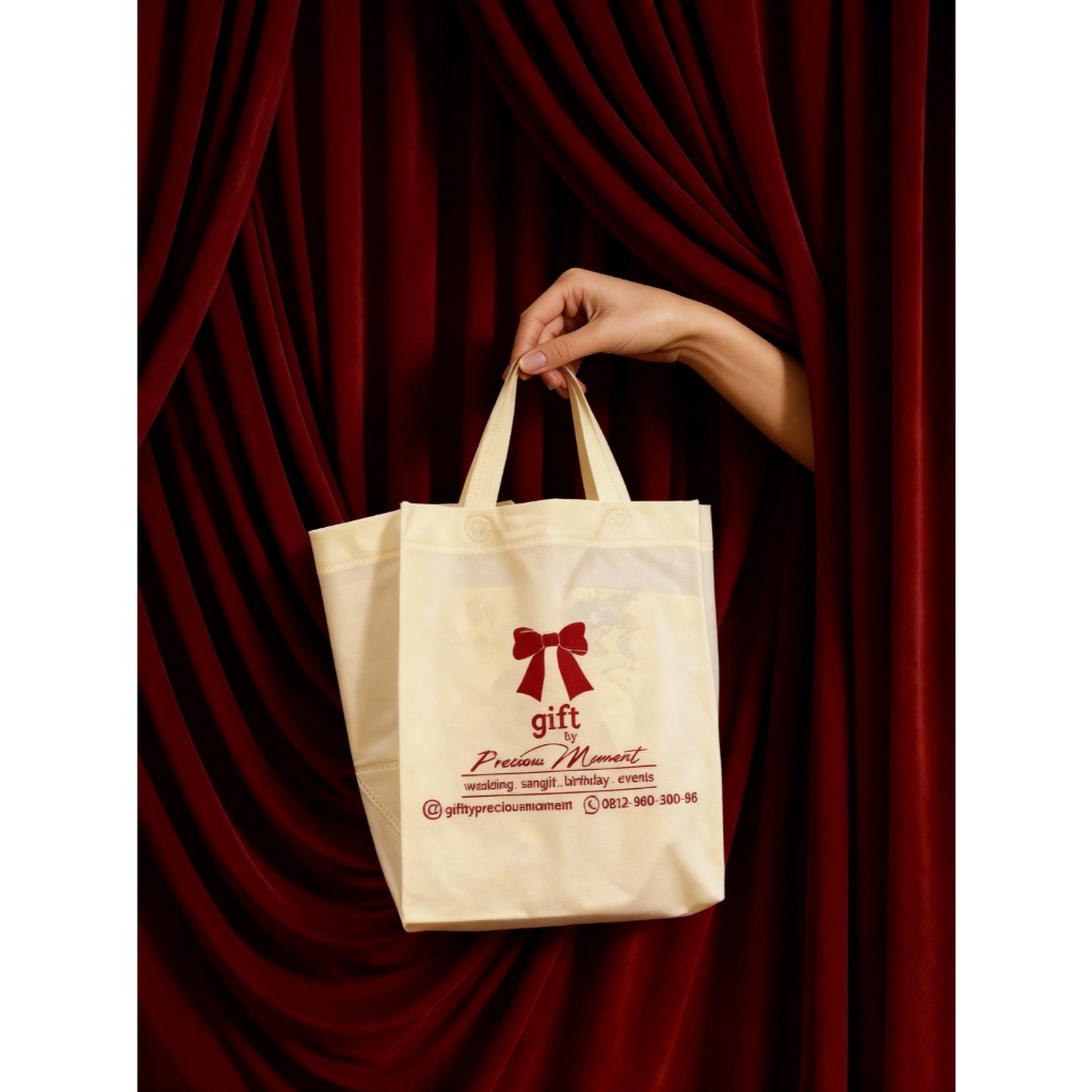 Tas Spunbond untuk isi 3 Gabus Regular Tante Rambut Roll
