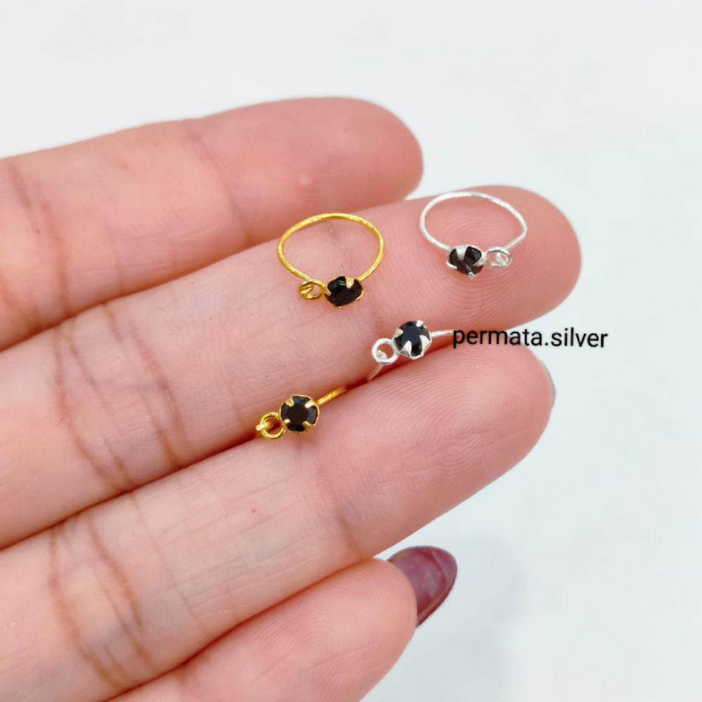 Anting Kenip Bayi dan Anak Perak Asli