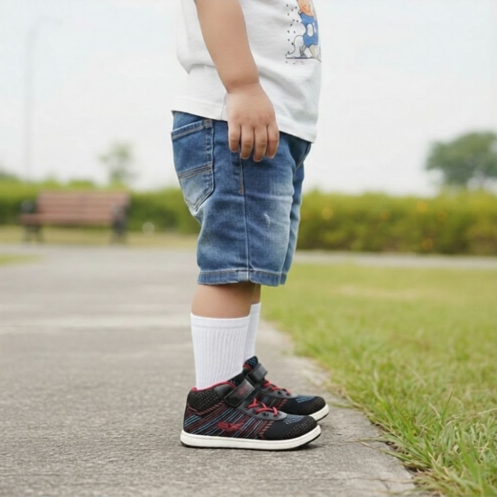 Sepatu Sekolah BX One Mercurial Ori Gratis Kaos Kaki