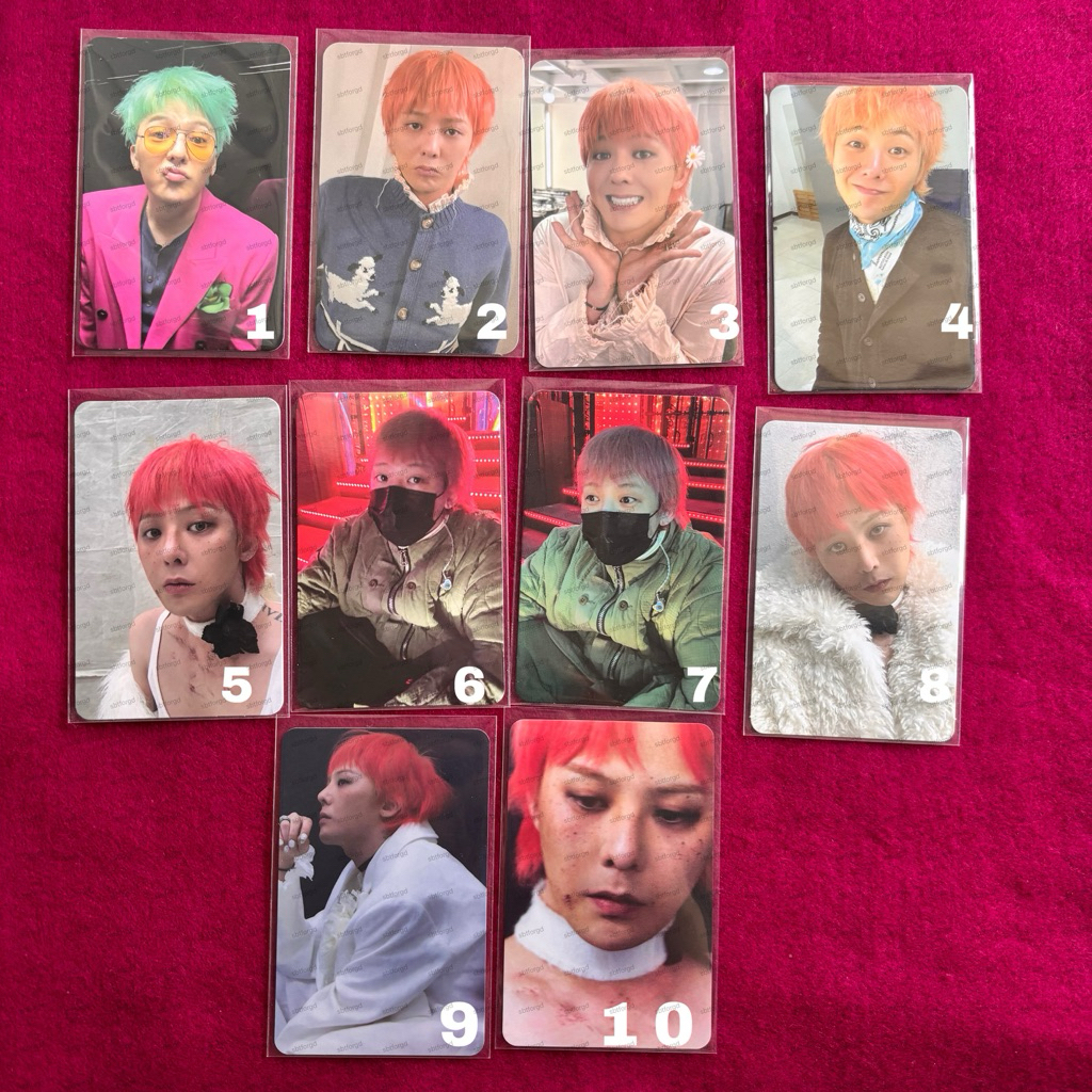 Bigbang G-Dragon Ubermensch Gdragon Kwon Ji Yong Pc Photocard Official