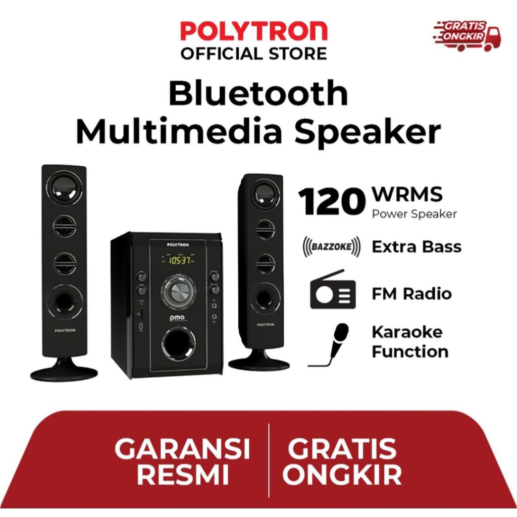 SPEAKER POLYTRON BLUETOOTH MULTIMEDIA SPEAKER POLYTRON PMA9526 PMA 9526 POLYTRON SPEAKER