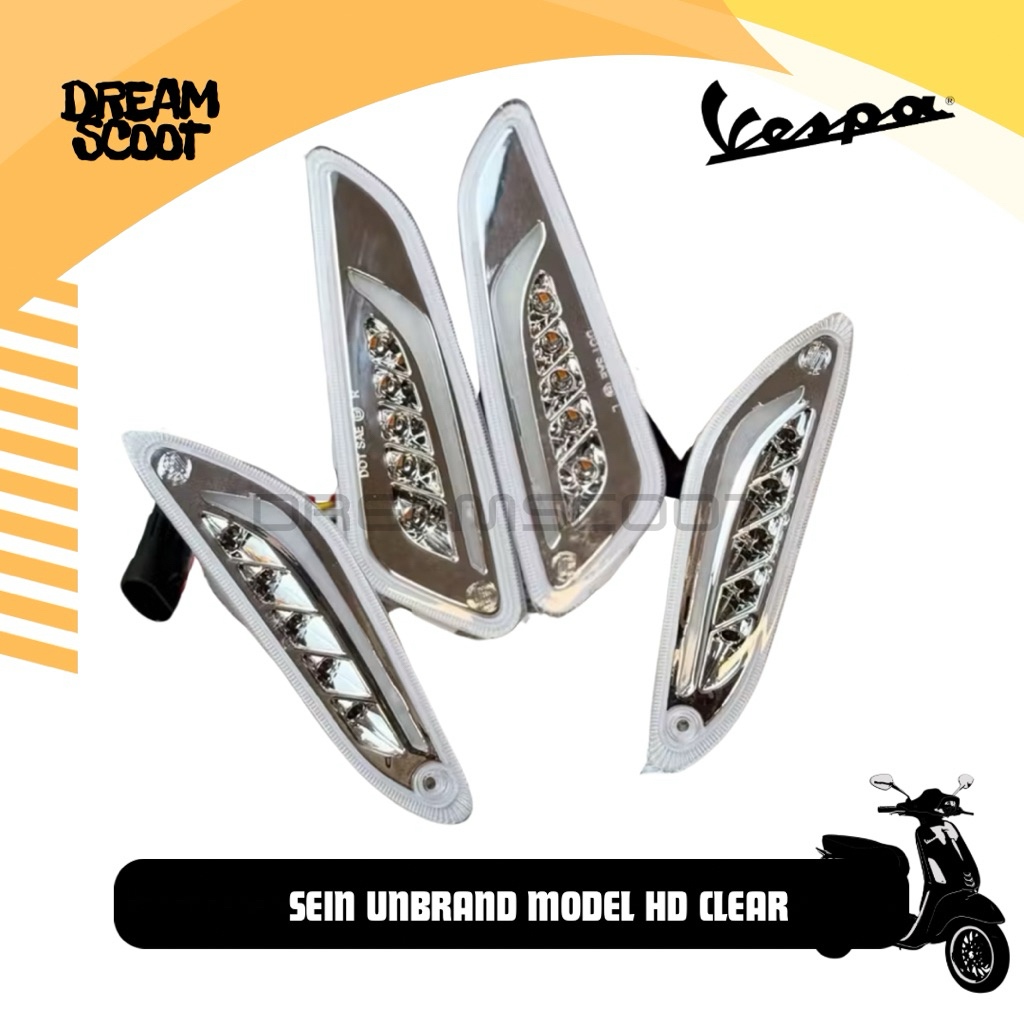 Sein Unbrand Model HD Clear Sein Running Vespa Matic Vespa Sprint Vespa Primavera Sein Variasi Vespa