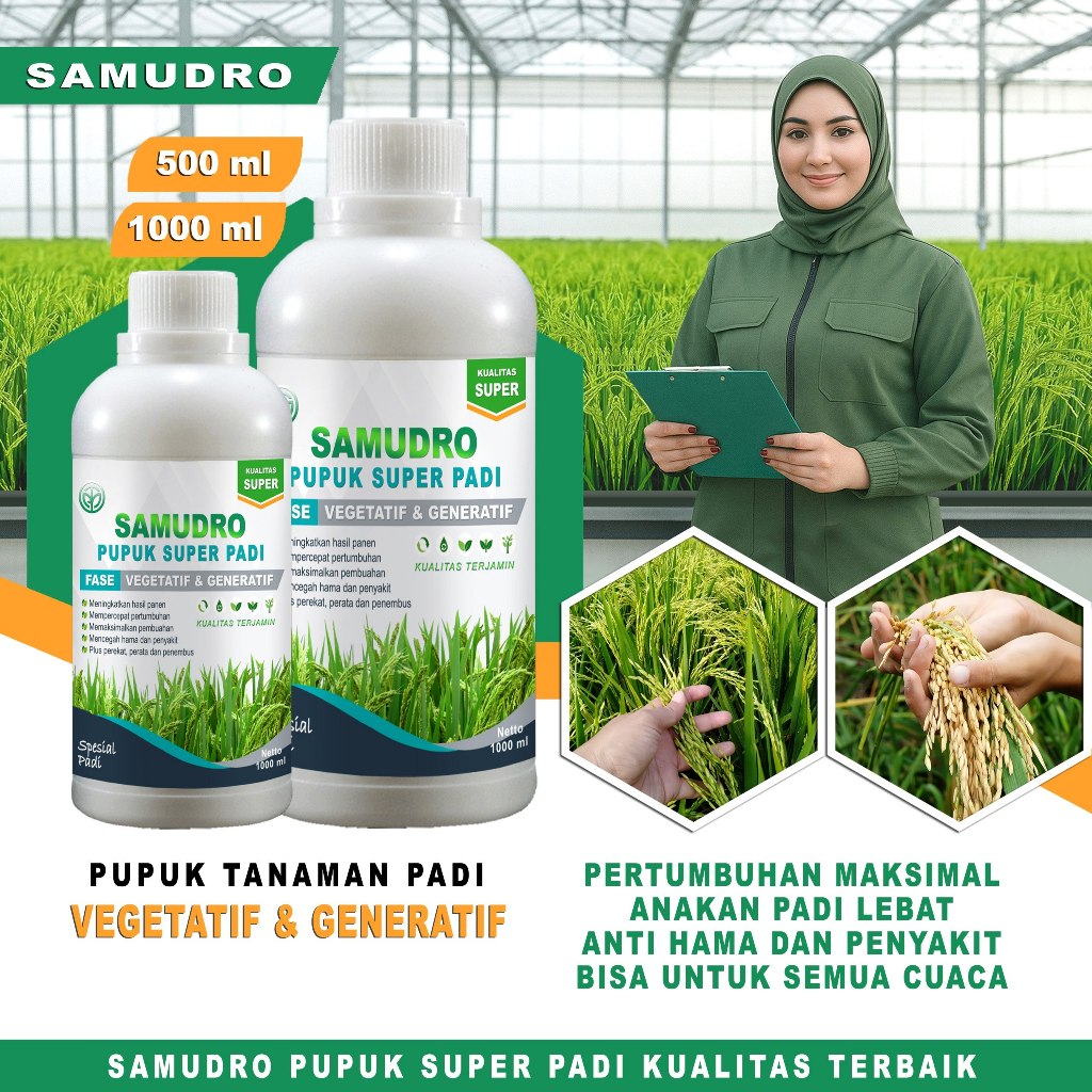 Pupuk Padi Pelebat Anakan Padi Dan Mempercepat Pertumbuhan Pupuk Padi Booster +ZPT