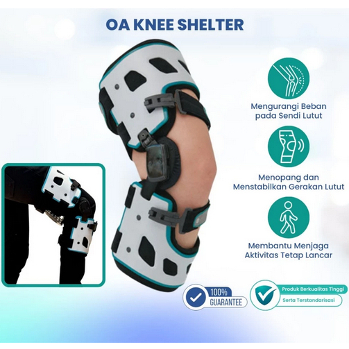 OA Knee Shelter Penyangga Lutut Knee Brace Support Lutut Osteoarthritis Anti Nyeri Stabilizer