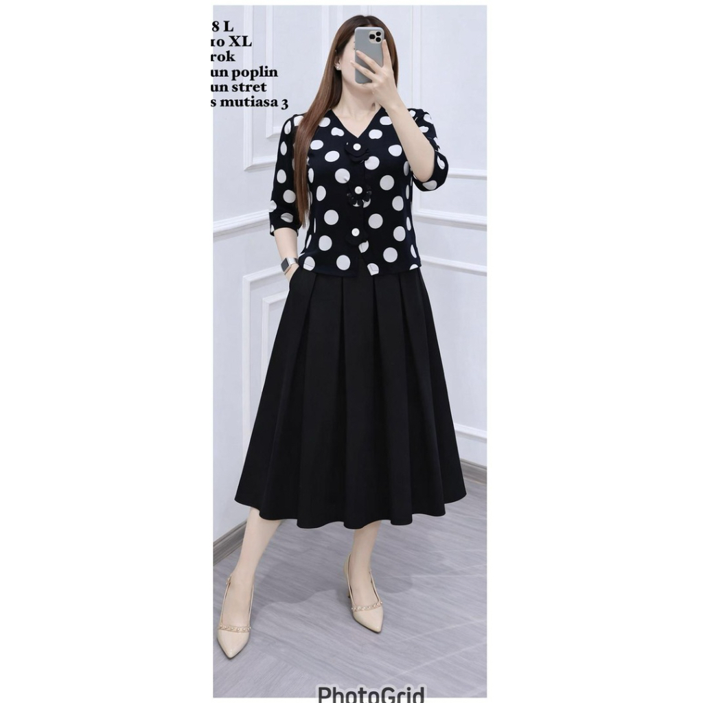 SET ROK BOLA CANTIK  ELEGAN IDAARTCOLLECTION